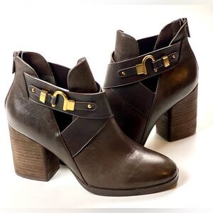 Isola Ladora Larka Horse-bit Leather Booties